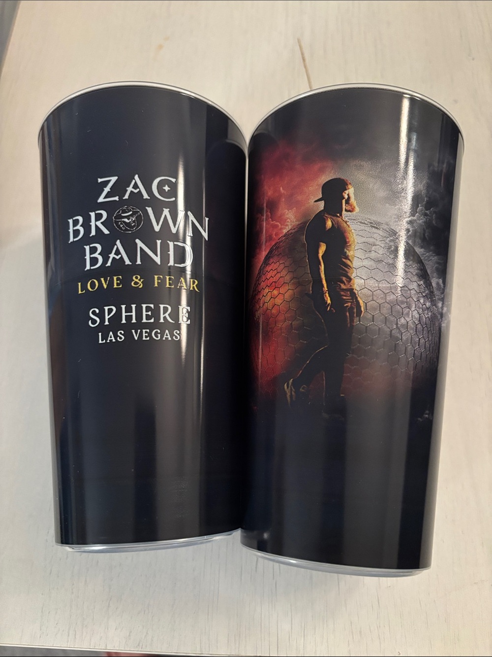 Zac BrownBand Black 'Love & Fear Sphere Las Vegas' Collector Tumblers
